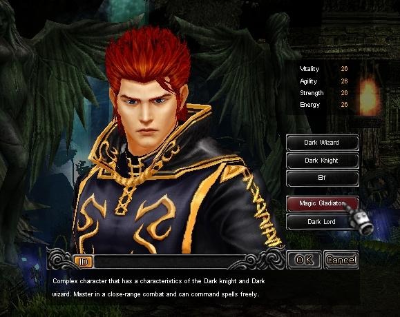 Hình ảnh nhân vật Magic Gladiator Đấu Sĩ MU Đại Việt