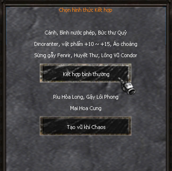 Kết hợp bình thường Goblin Chaos